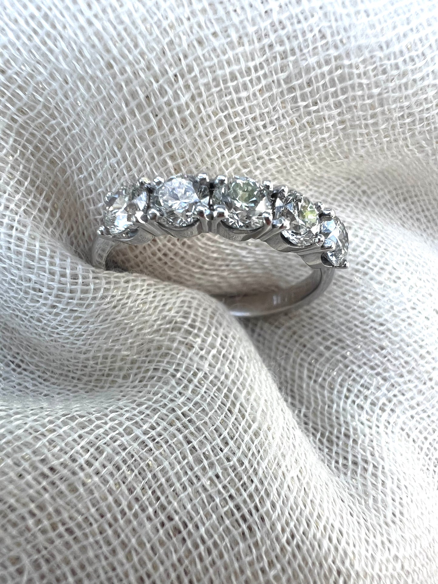 5 Stone diamond eternity band