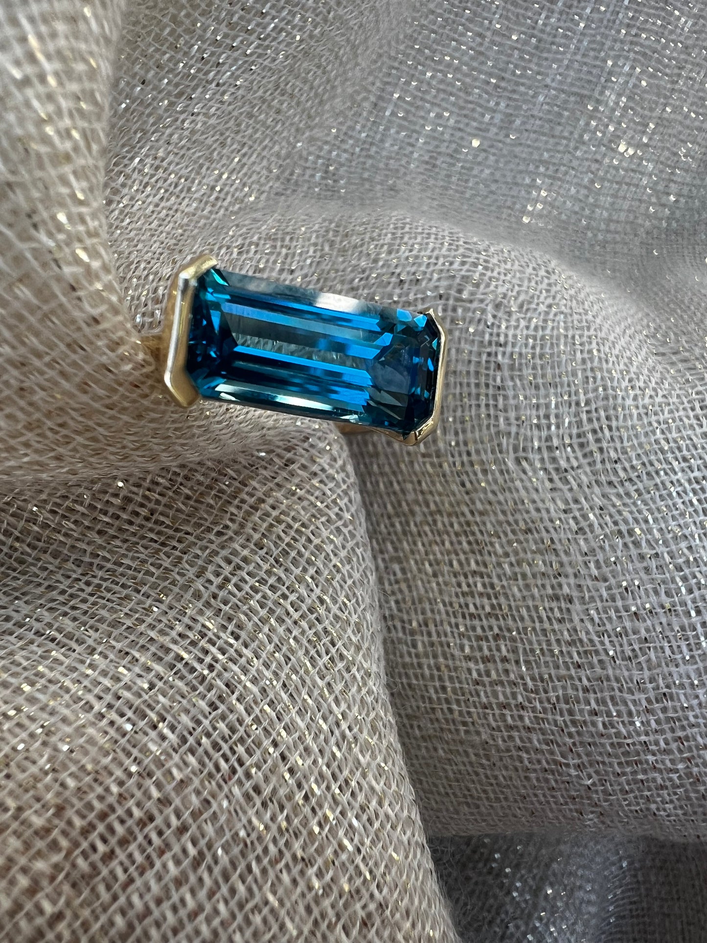 Topaz East West ring