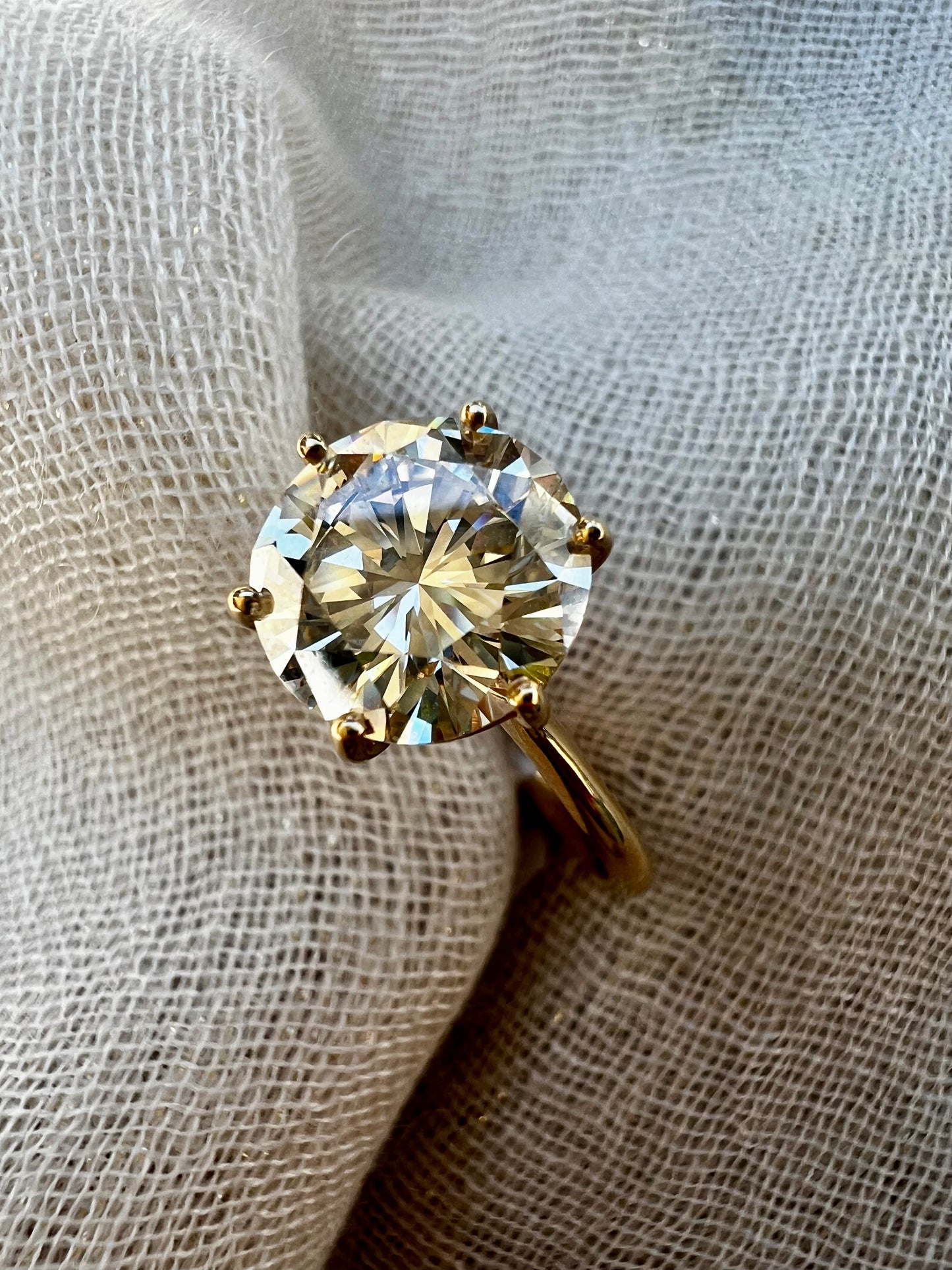 Solitaire Brilliant Cut Diamond Ring.