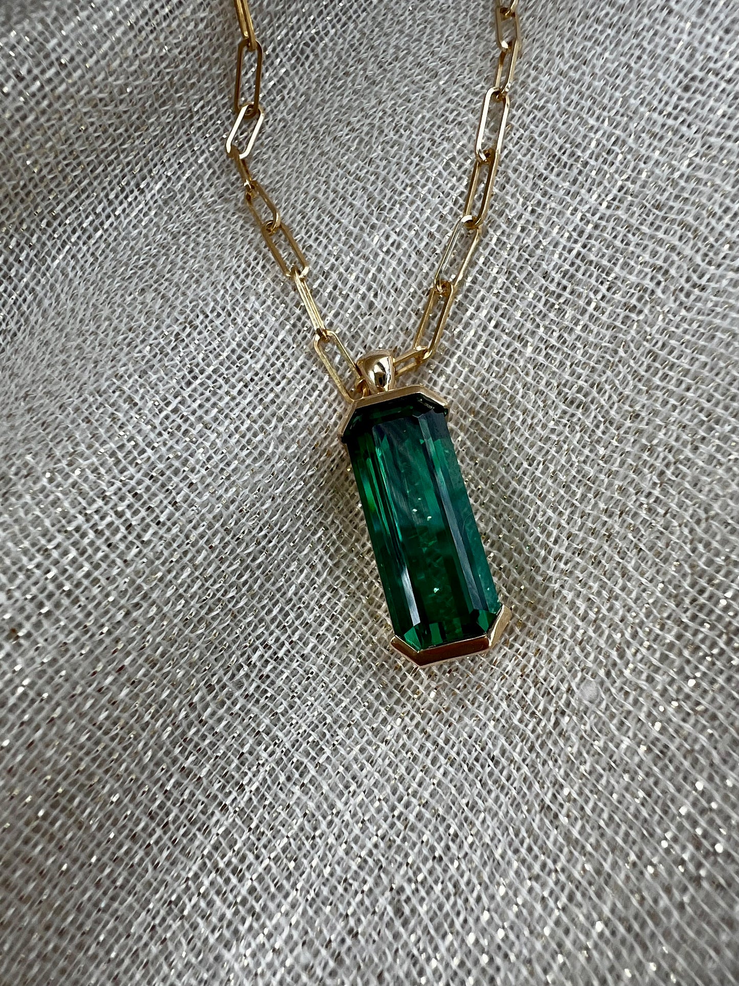 Green Tourmaline Pendant
