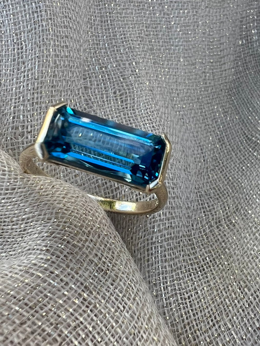 Topaz Bezel set ring