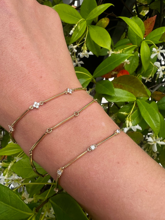 Diamond Clover Bracelet