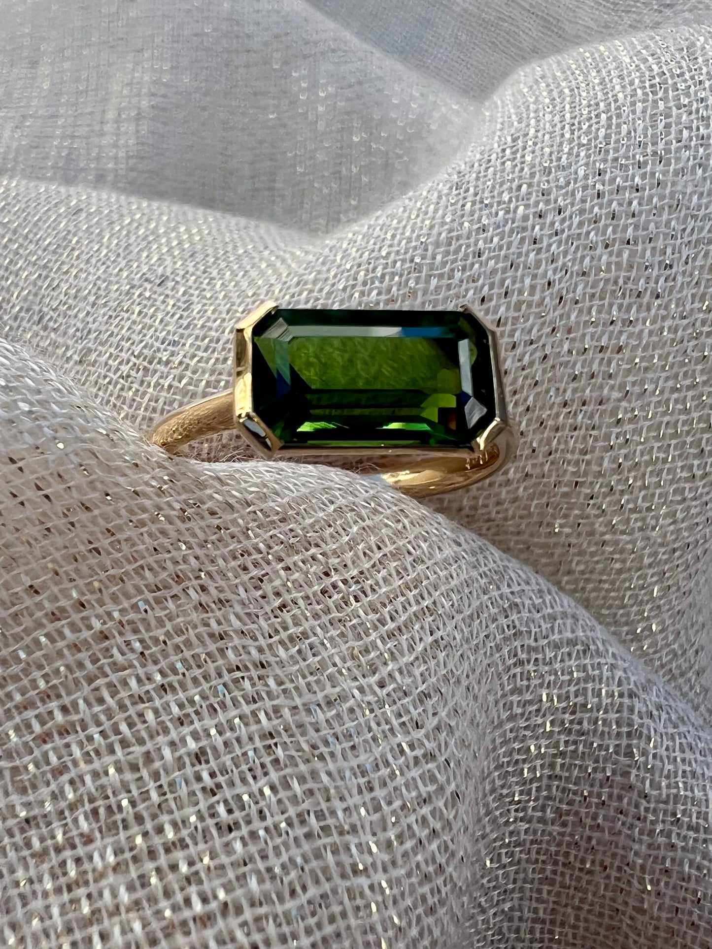 East West Chrome green Tourmaline