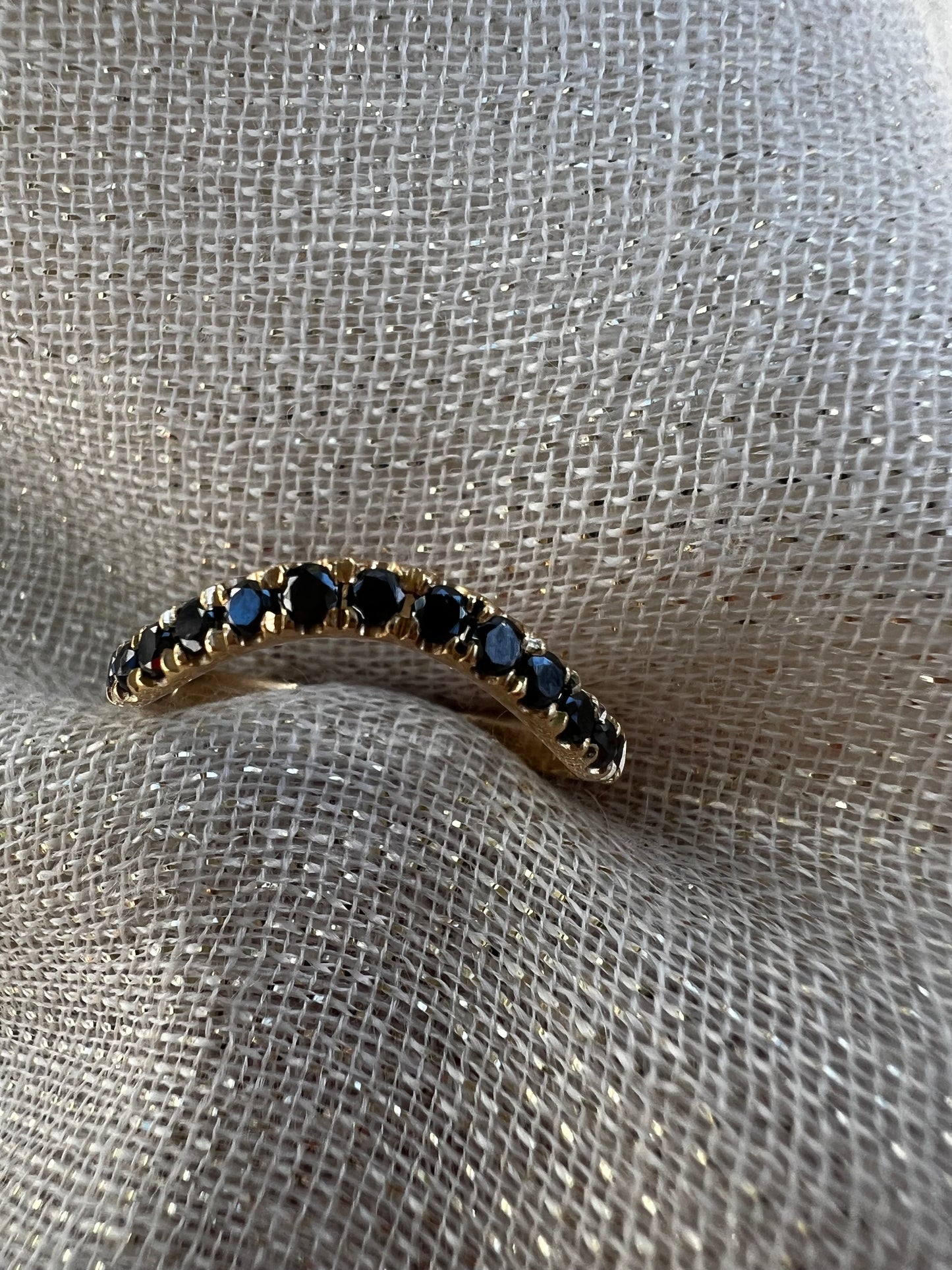 Black Diamond Eternity Wave band