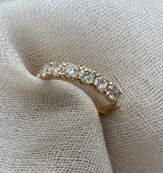 9 half eternity band